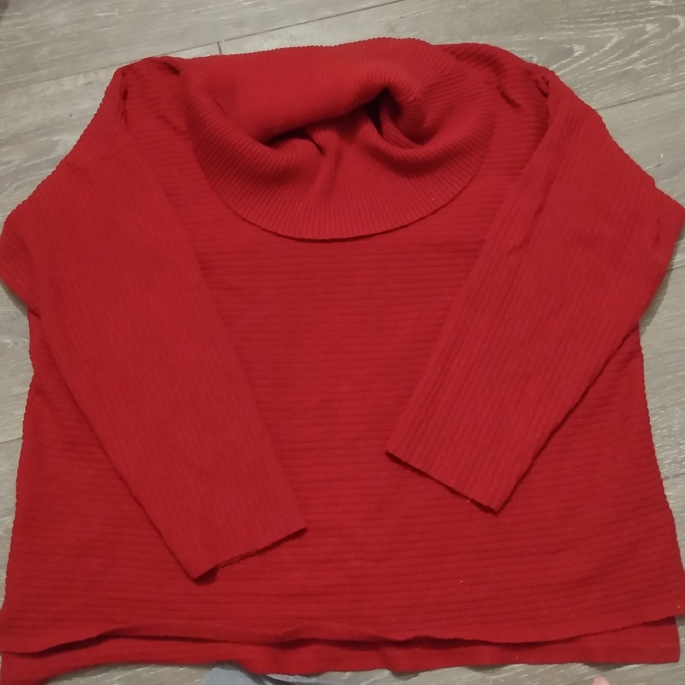 4 for $15 🌞 Red cowl neck sweater